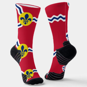 Athletic Crew Sock mit Fahne von St. Louis, USA Socken