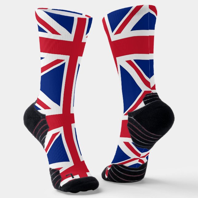 Athletic Crew Sock mit Flagge des Vereinigten Köni Socken (Gewinkelt)
