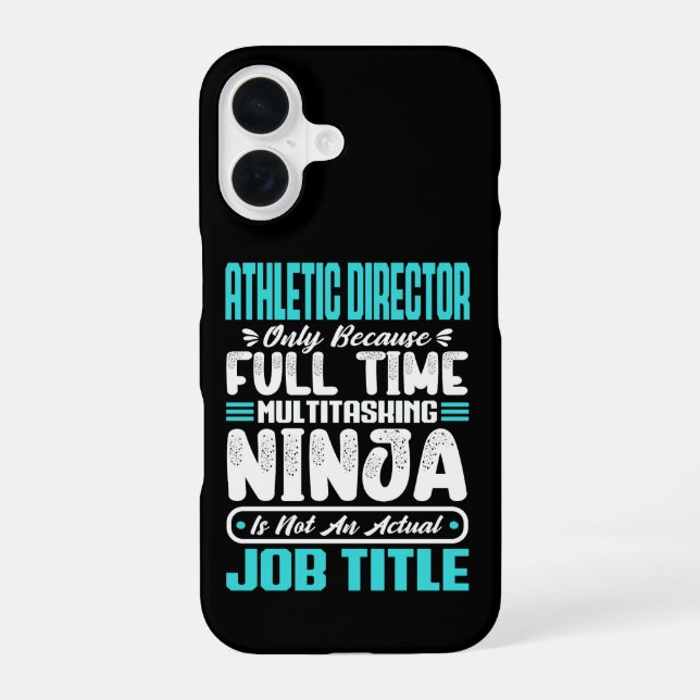 Athletic Director Multitasker Teacher Coach Skill iPhone 16 Hülle (Rückseite)