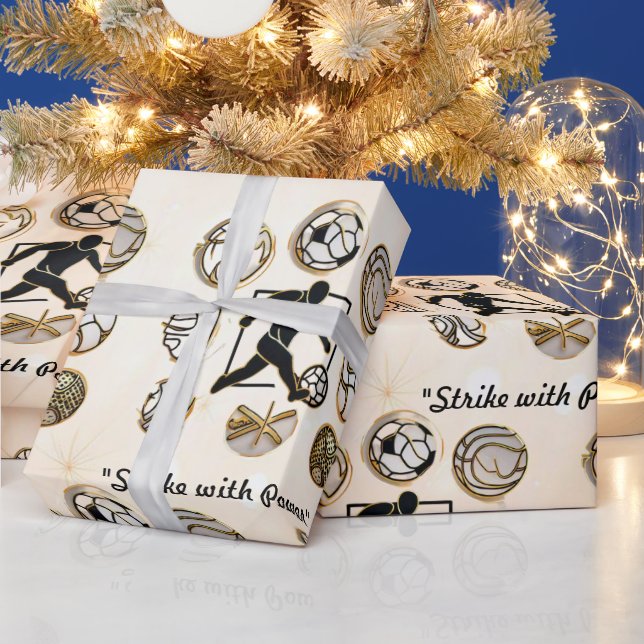 "Athletic Edge" Geschenkpapier (Feiertage)