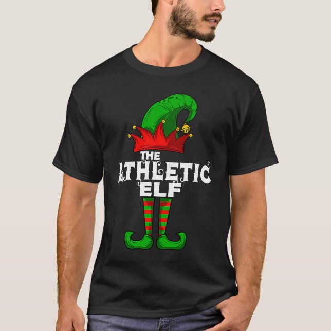 ATHLETIC Elf Family Christmas Group Matching PJ T-Shirt (Vorderseite)