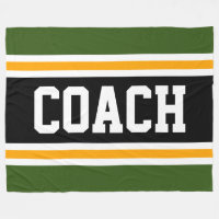 Athletic Forest Green Black COACH Racing Stripes
