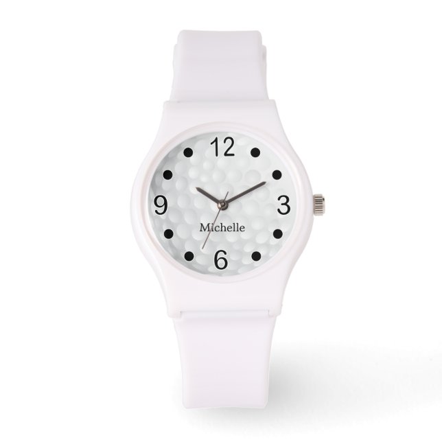 Athletic Golfer Design - Persönlich gestalten Armbanduhr (Vorderseite)