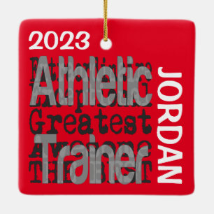 Athletic Trainer Extraordinaire CUSTOM Keramikornament