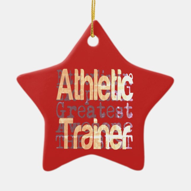 Athletic Trainer Extraordinator Keramik Ornament (Vorne)