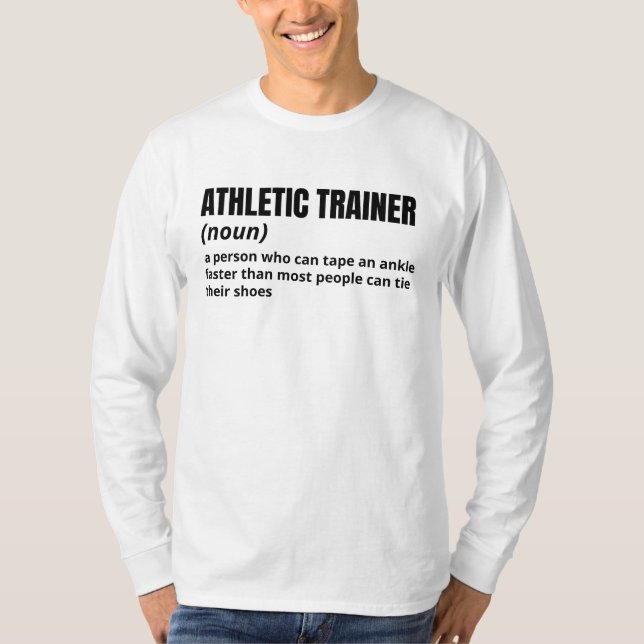 Athletic Trainer - Funny Job Definition T-Shirt (Vorderseite)