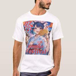 Athletic uniform-inspired design　夏祭りTシャツ T-Shirt