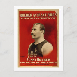 Athletics Poster Postkarte