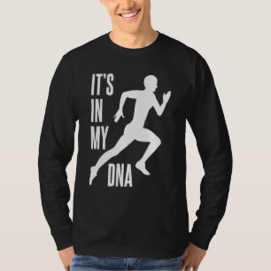 Athletics Sport Liebe Training Boys DNA läuft T-Shirt