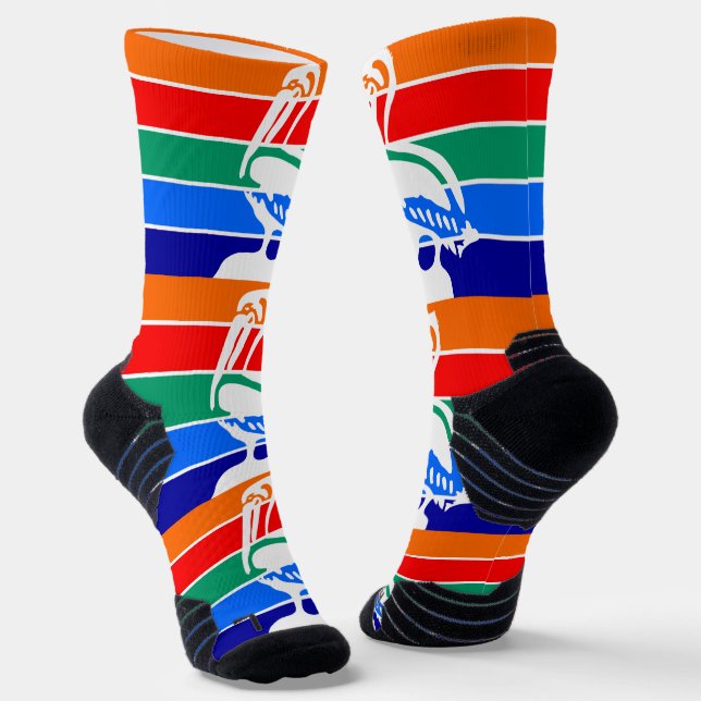 Athletische Crew Sock mit der Fahne von St. Peters Socken (Gewinkelt)