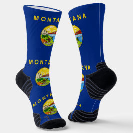 Athletische Crew Sock mit Fahne von Montana Socken