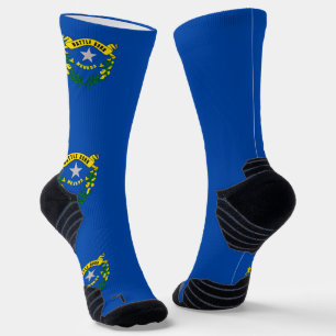 Athletische Crew Sock mit Fahne von Nevada Socken