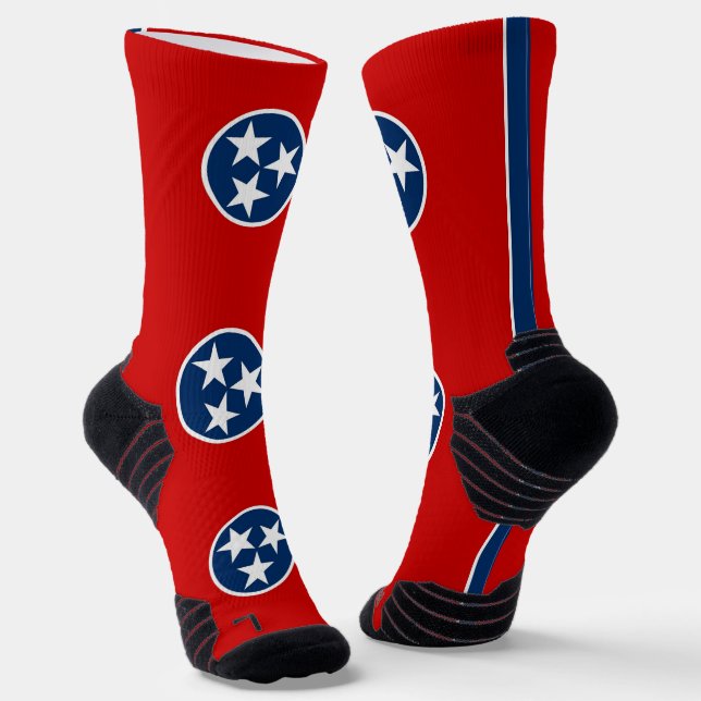Athletische Crew Sock mit Fahne von Tennessee Socken (Gewinkelt)