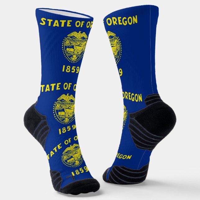 Athletische Crew Sock mit Oregon-Fahne Socken (Gewinkelt)