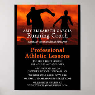 Athletische Silhouetten, Leichtathletik-Lektion We Poster