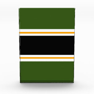 Athletische Sporty Forest Green Black Racing Strei Fotoblock
