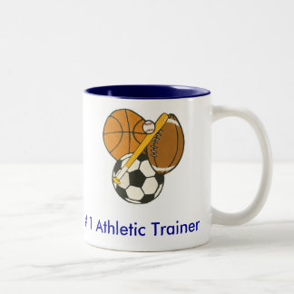 Athletischer Trainer - besonders angefertigt Zweifarbige Tasse