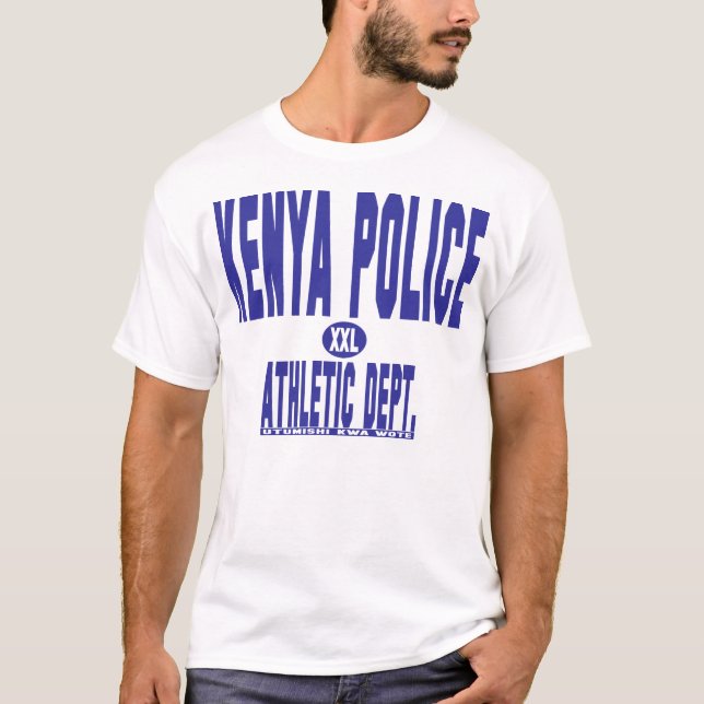 athletisches T-Shirt Kenia-Polizei (Vorderseite)