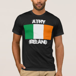 Athy, Irland mit irischer Flagge T-Shirt