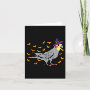 Atiel Bird Hexenhut Halloween Animal Lover Geschen Karte