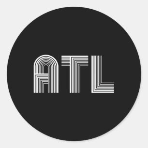 Atl Atlanta A Runder Aufkleber