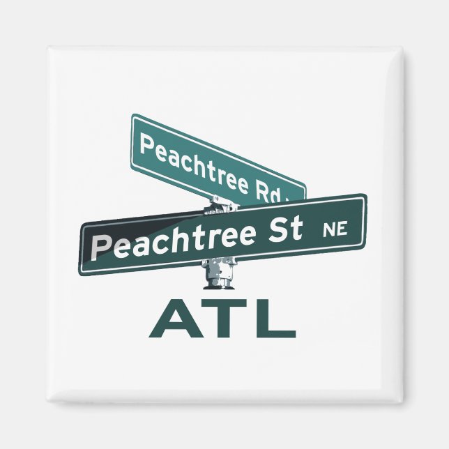ATL Peachtree Signs Magnet (Vorne)