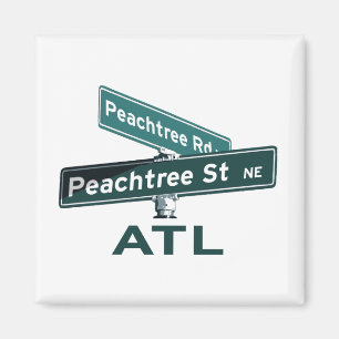 ATL Peachtree Zeichen Magnet
