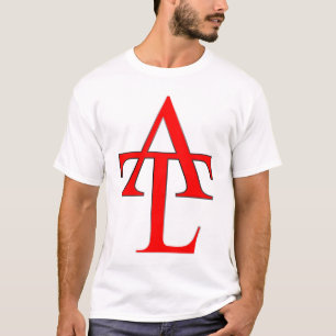 ATL rotes Logo-Weiß-T-Shirt T-Shirt