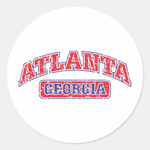 Atlanta Athletic Runder Aufkleber