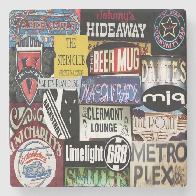 Atlanta Bars, Atlanta Bars Steinuntersetzer (Vorderseite)