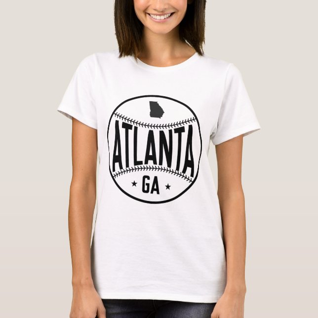 Atlanta Baseball Themed T-Shirt (Vorderseite)