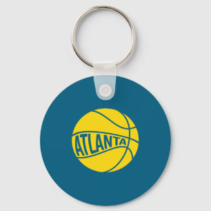Atlanta Basketball Retro City Georgia State Basket Schlüsselanhänger