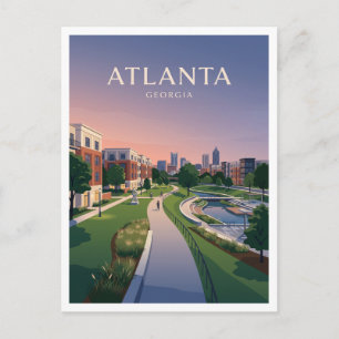 Atlanta BeltLine am Historic Fourth Ward Park Postkarte