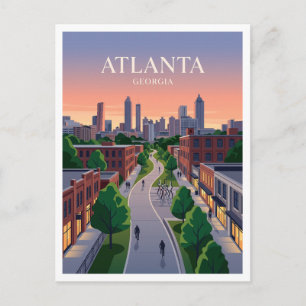 Atlanta BeltLine Eastside Trail Georgia Postkarte