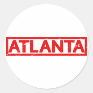 Atlanta-Briefmarke Runder Aufkleber