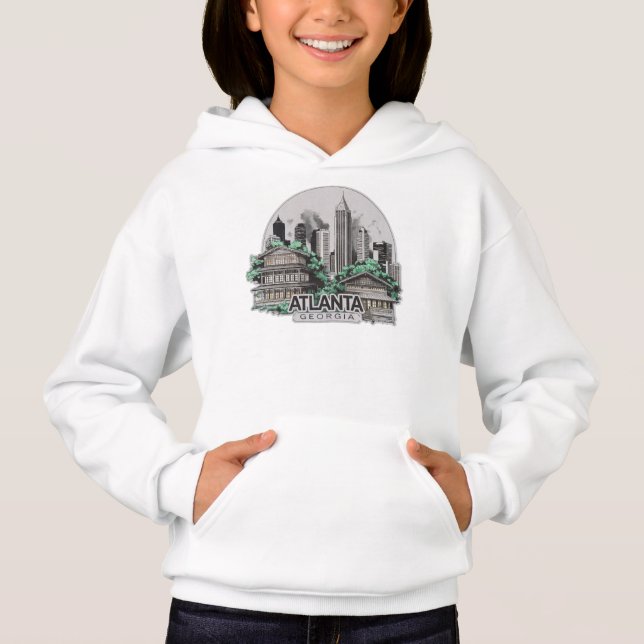 Atlanta City Georgia USA Hoodie (Vorderseite)