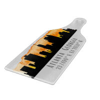 Atlanta City Skyline Map Koordinaten