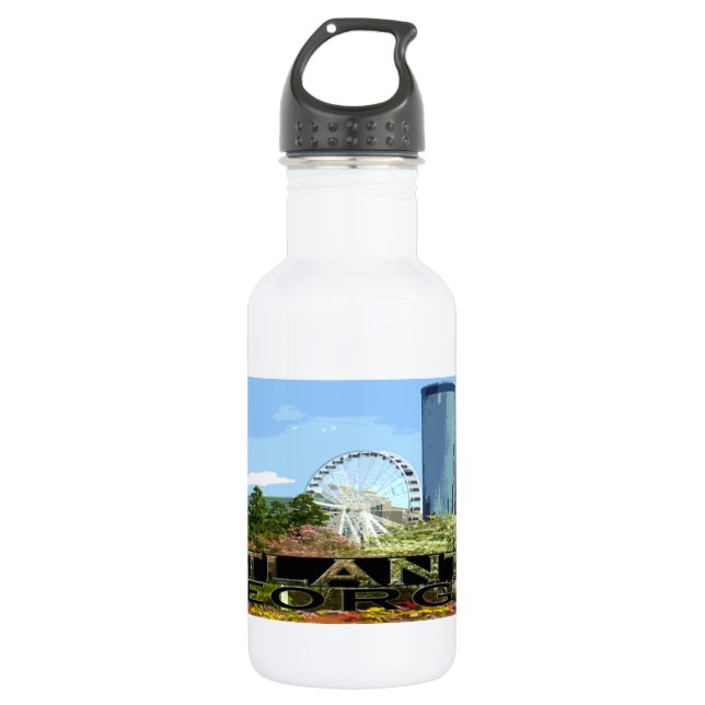 Atlanta Edelstahlflasche (Vorderseite)