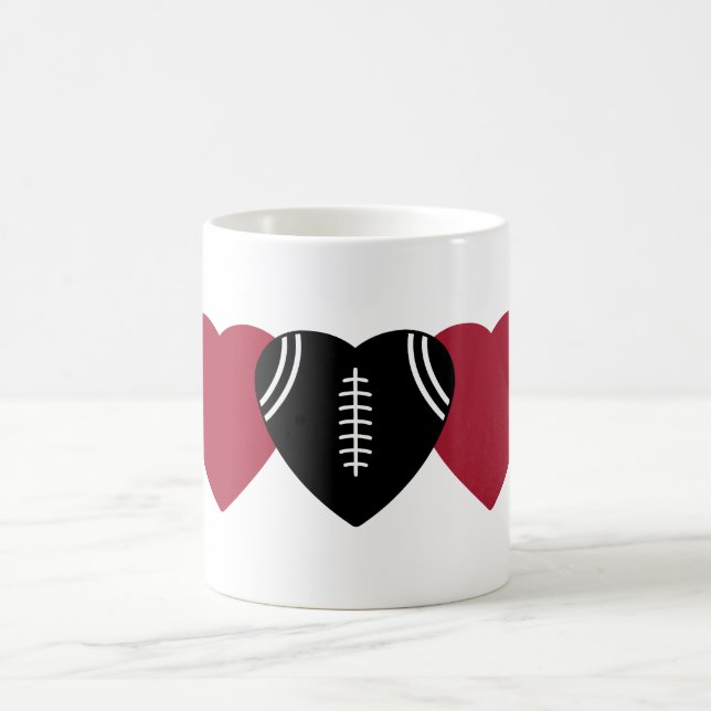 Atlanta Falcons Football Herzdesign Kaffeetasse (Mittel)