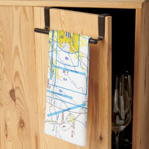 Atlanta Flyway Chart Geschirrtuch