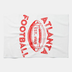 Atlanta Football im Vintage-Stil Geschirrtuch