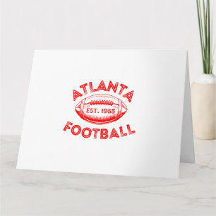 Atlanta Football im Vintage-Stil Karte