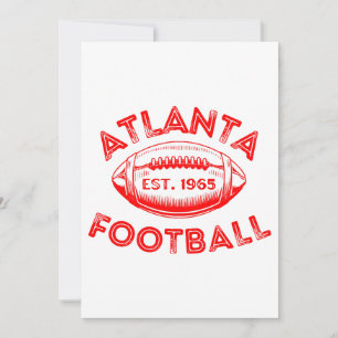 Atlanta Football Vintag Style Einladung