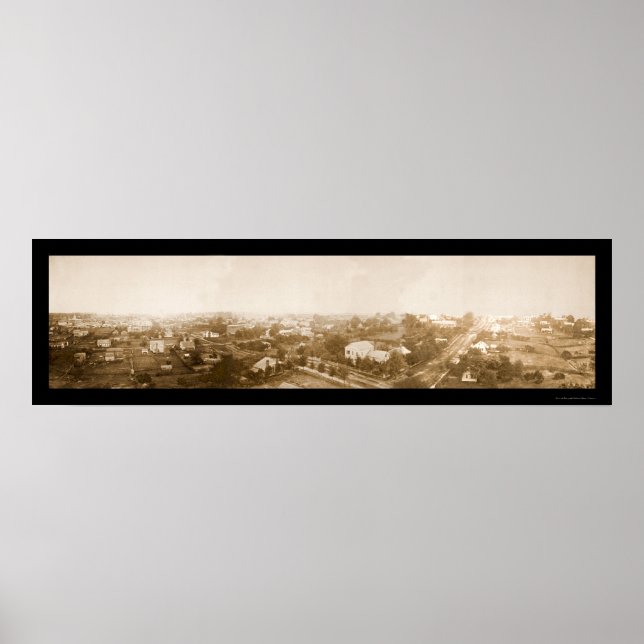 Atlanta-Foto aus dem zivilen Krieg 1864 Poster (Vorne)