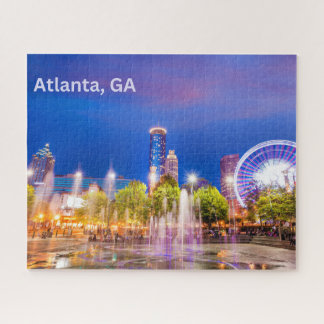 Atlanta, GA City Park Night View