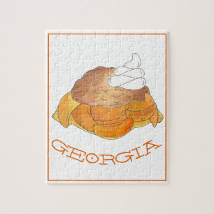 Atlanta GA Georgia Peach Cobbler Dessert Süd