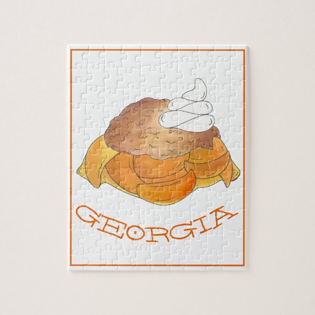 Atlanta GA Georgia Peach Cobbler Dessert Süd (Vertikal)