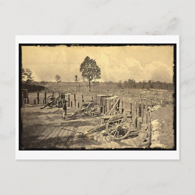 Atlanta, GA, USA, Ziviler Krieg Postkarte (Vorderseite)