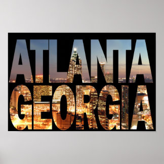 Atlanta Georgia bei Twilight Poster