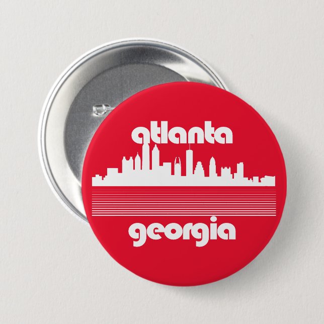 Atlanta Georgia Button (Vorne & Hinten)